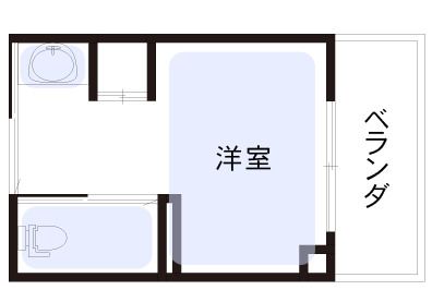 百合丘メディカルハウスさゆりの居室の間取り図
