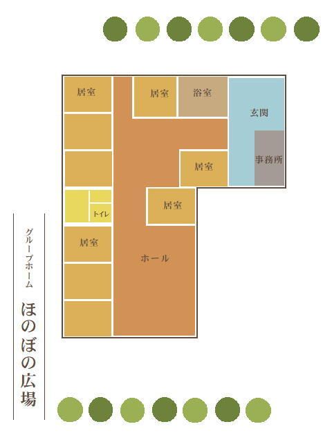 快適な設計の居室配置図