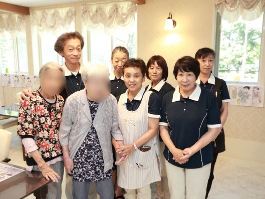 スタッフと入居者さん