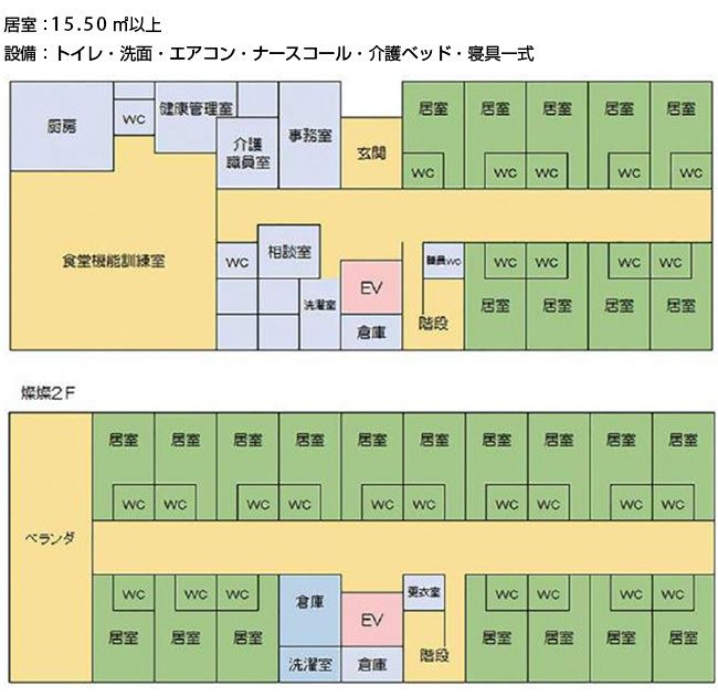 ソレイユ燦燦のフロアマップのフロアマップ