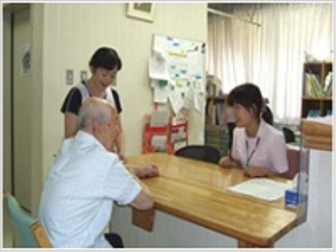体調に不安がある時でも、専門スタッフに気軽に相談出来る受付