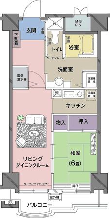 介護付有料老人ホーム サンテーヌ土浦のIタイプの間取り図