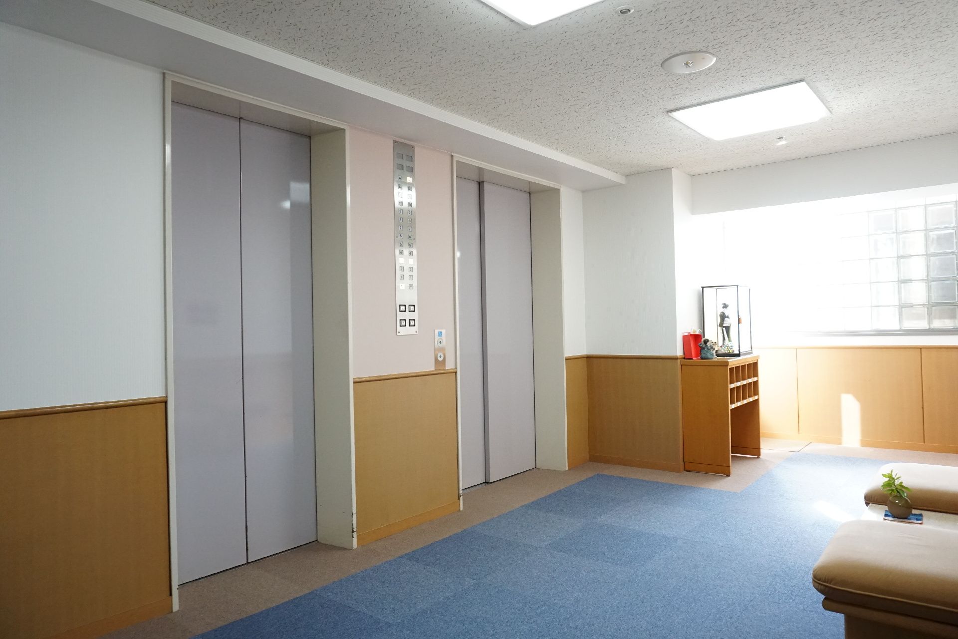 複数設置されているエレベーター