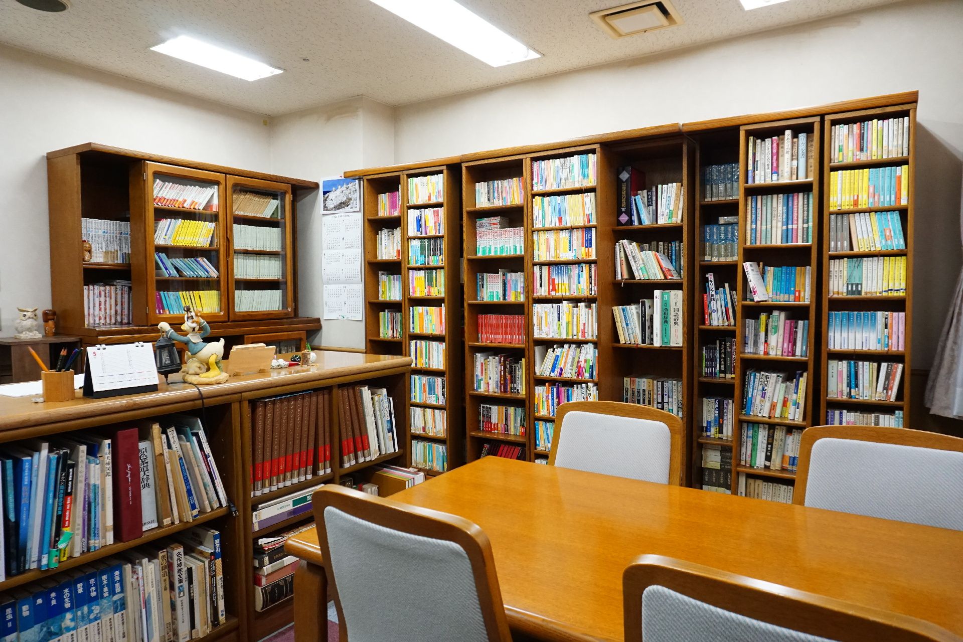 「湖の都 サンテーヌ土浦」の図書コーナー。読書好きな方に図書コーナーを設けている。