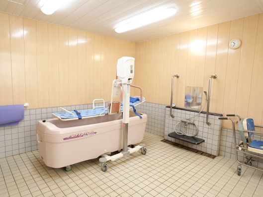 寝たままでも利用できる温泉