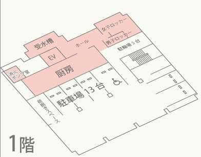 陽明ドクターズタワーの1階のフロアマップ