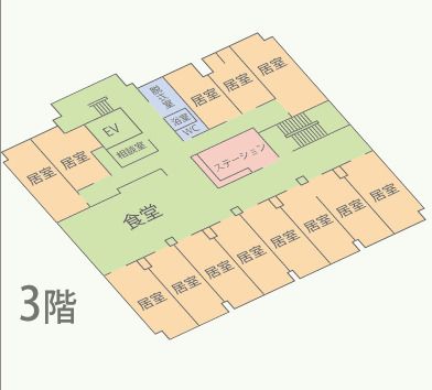 陽明ドクターズタワーの3階のフロアマップ