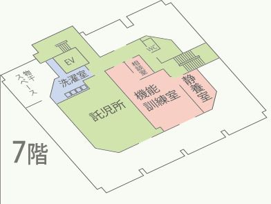 陽明ドクターズタワーの7階のフロアマップ