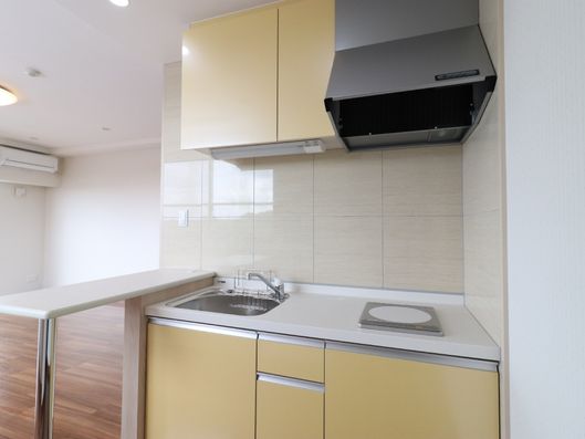 高齢者向け住宅の部屋のキッチン