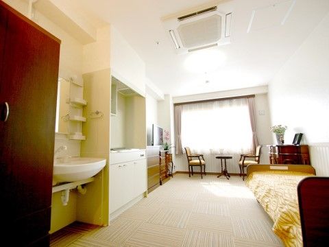 キッチンや洗面台のある、エアコンで空調管理も可能な個室