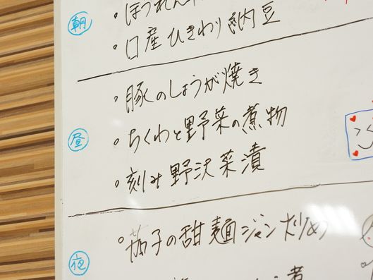 今日の献立ボード