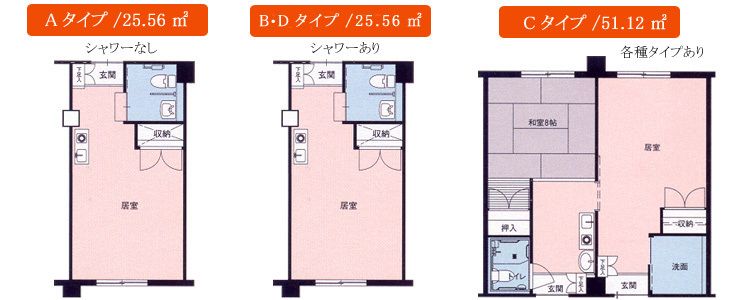 住宅型有料老人ホーム 長与安心ハウスハーティ・ヒルズの間取りの間取り図