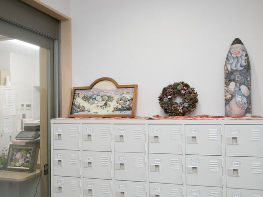 入所者用のロッカー