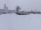 穏やかな雪景色の中庭