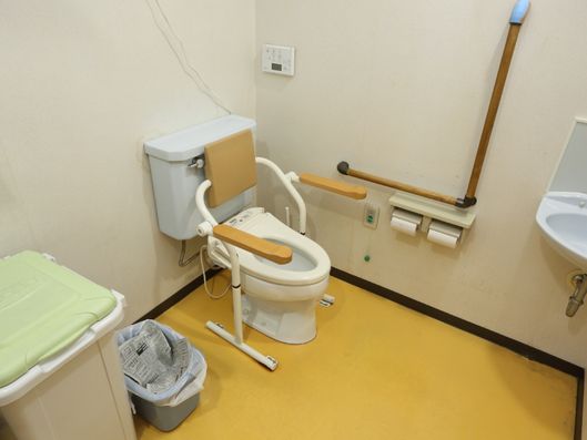 肘掛け付きトイレ