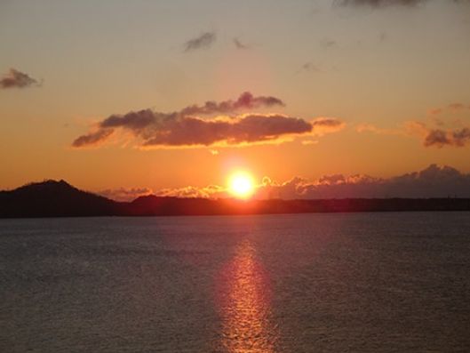夕日