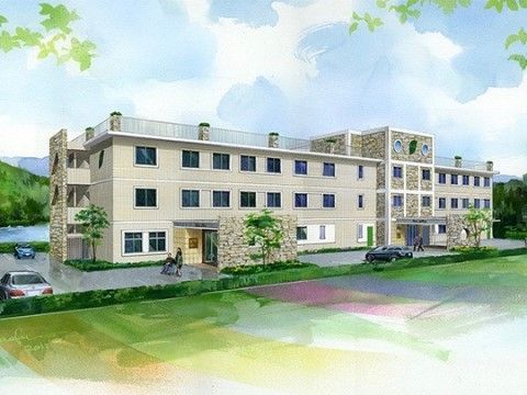 自然に囲まれている介護施設