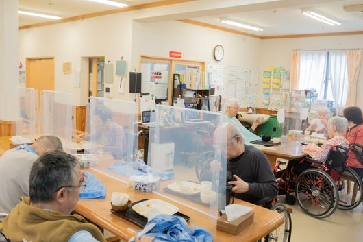 スタッフと入居者様