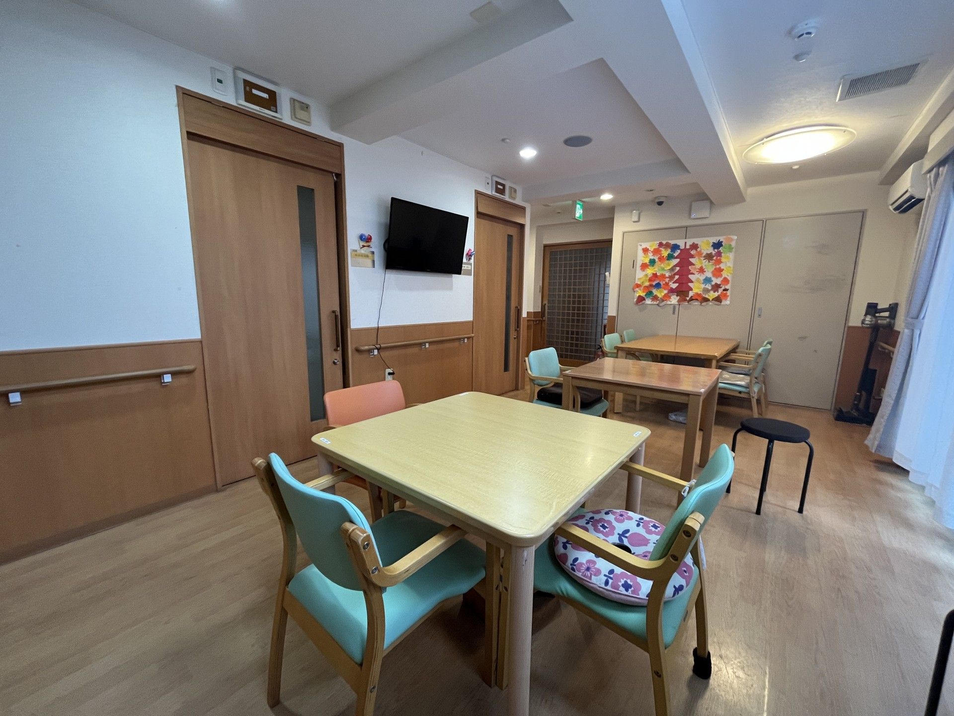 明るい共有スペース