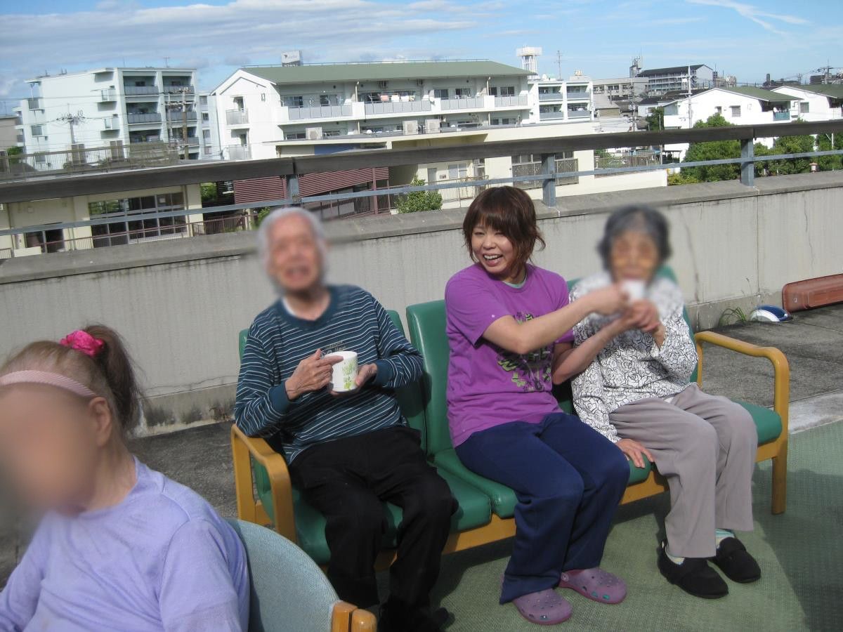 屋上での楽しいひととき