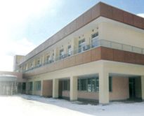 雪景色の建物外観