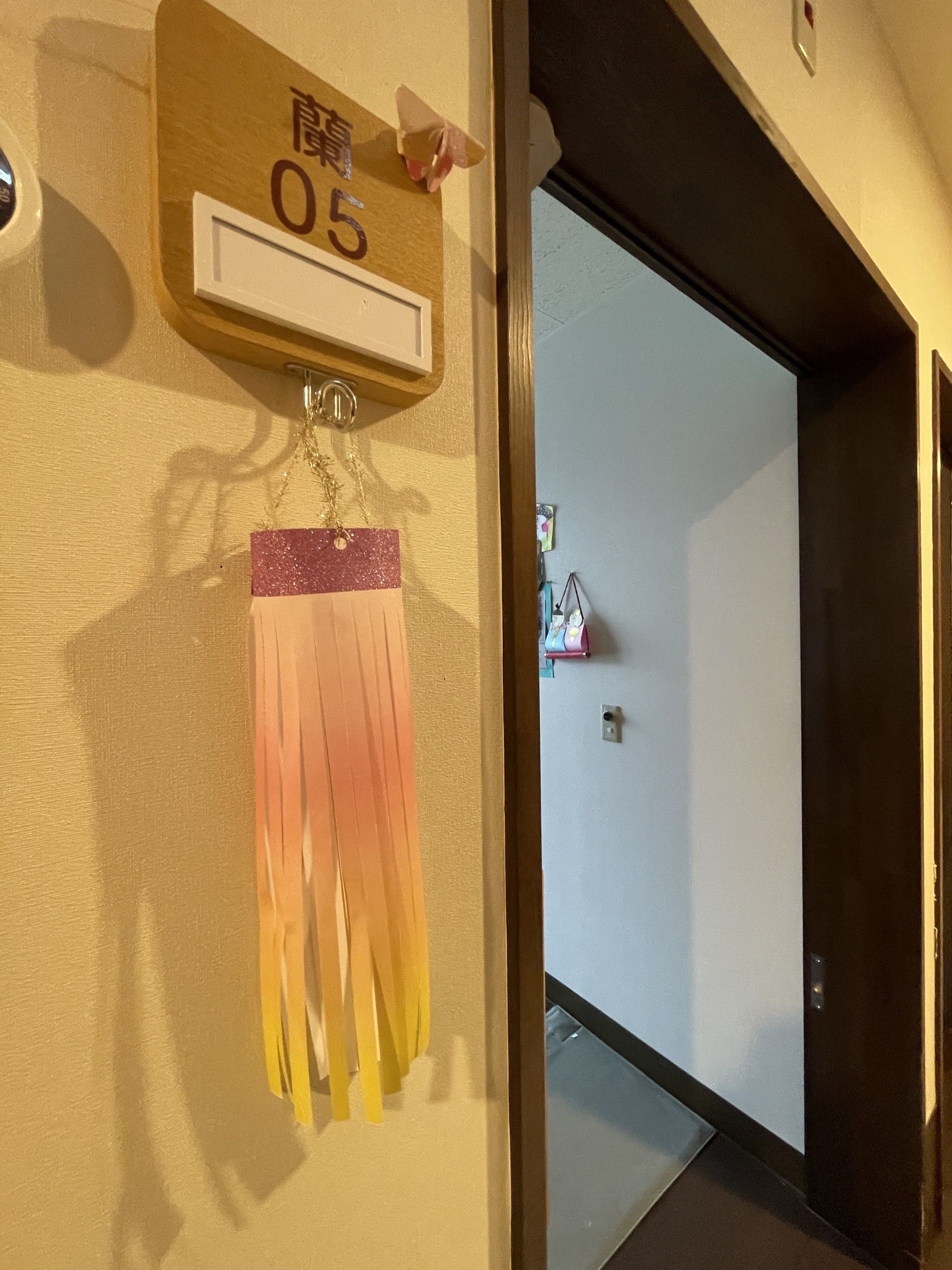 個室の入口風景