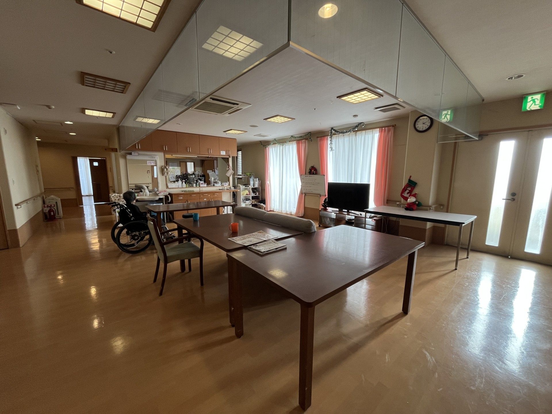 広々とした共有スペース