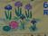 手作りの花の壁画