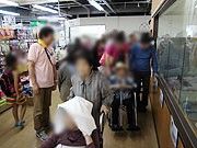 賑やかな交流スペース