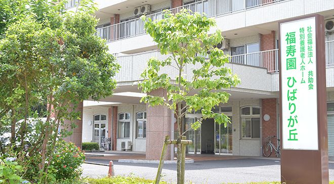 緑に囲まれた入り口