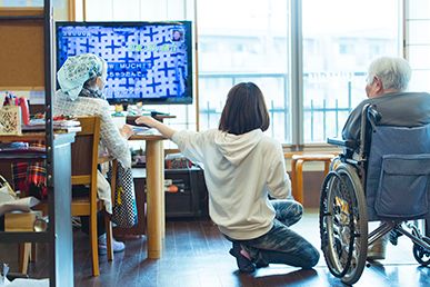 共有スペースでのひととき