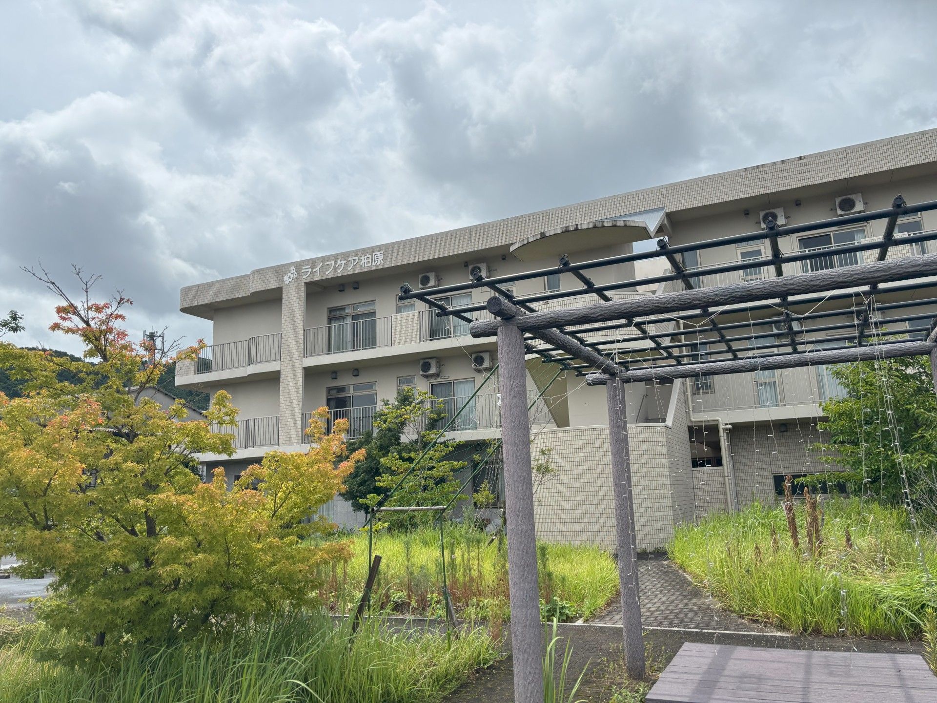 緑豊かな建物外観