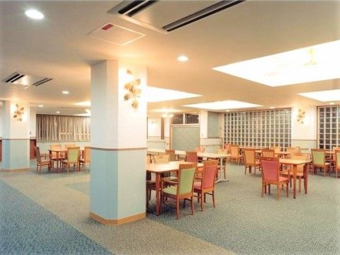 ココファンメゾン湘南台の日常、入居者様同士での楽しい時間を日々お過ごしいただける共有スペースです。