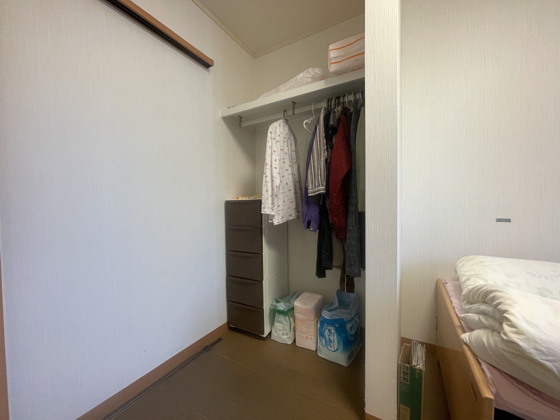 収納スペースの一角