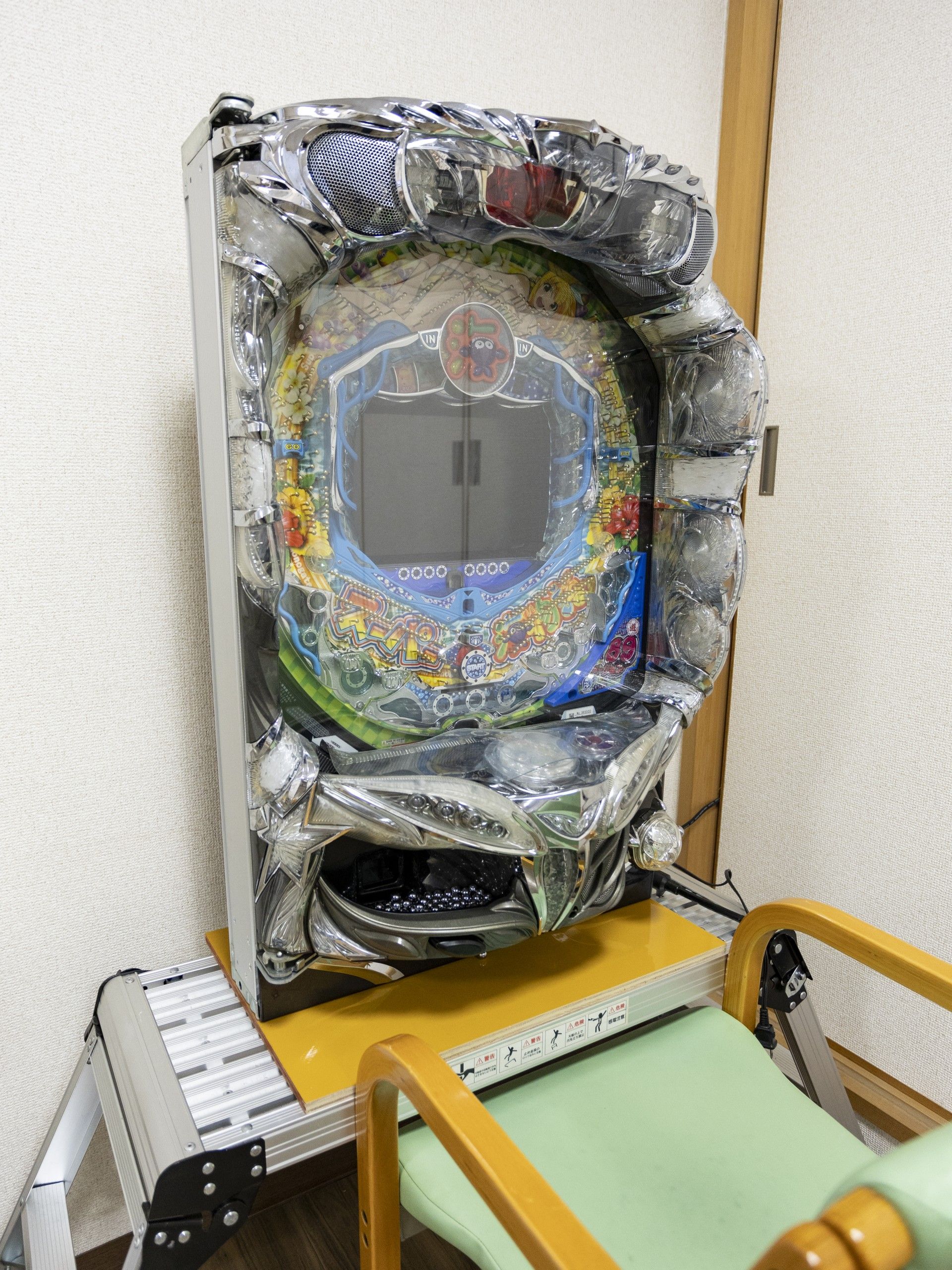 遊技機と椅子の配置