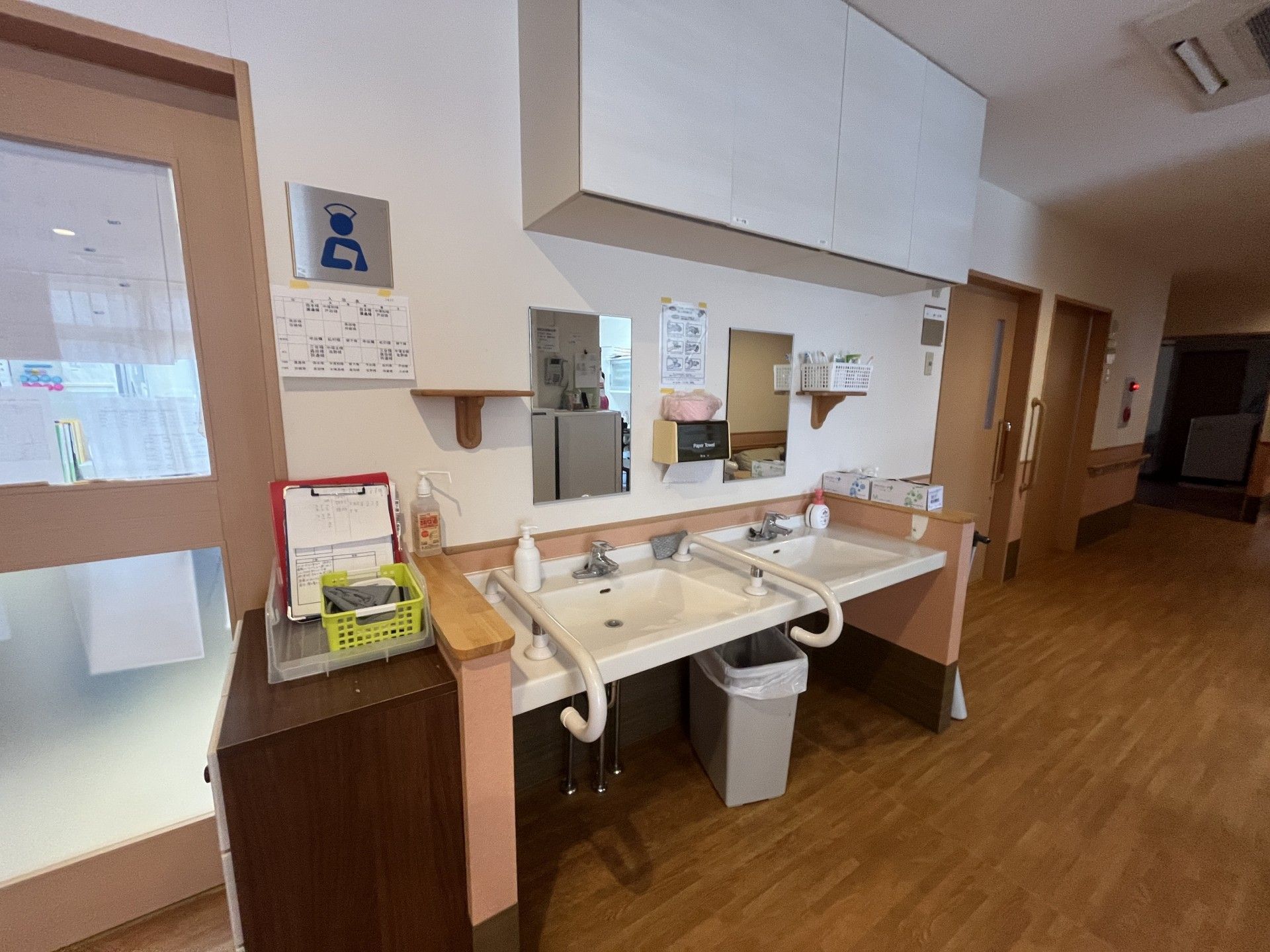 手洗い場の様子