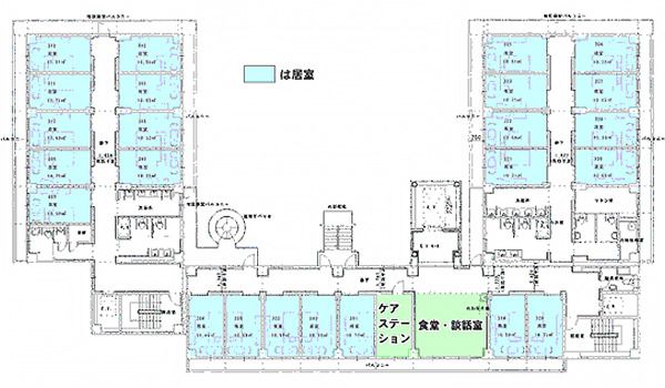 メディクスケアホーム松戸のフロアマップ3のフロアマップ