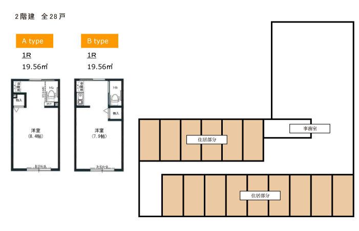 サービス付き高齢者向け住宅 けやき台の家のフロアマップ