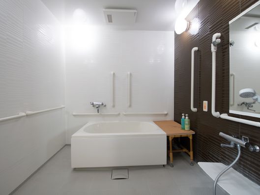 2階と3階にあるバスルーム