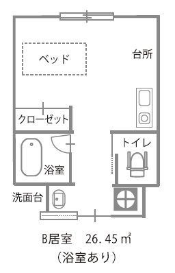 憩いの里津ケアホームの間取り2の間取り図