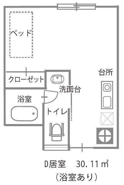 憩いの里鴻之台ケアホームの間取り3の間取り図