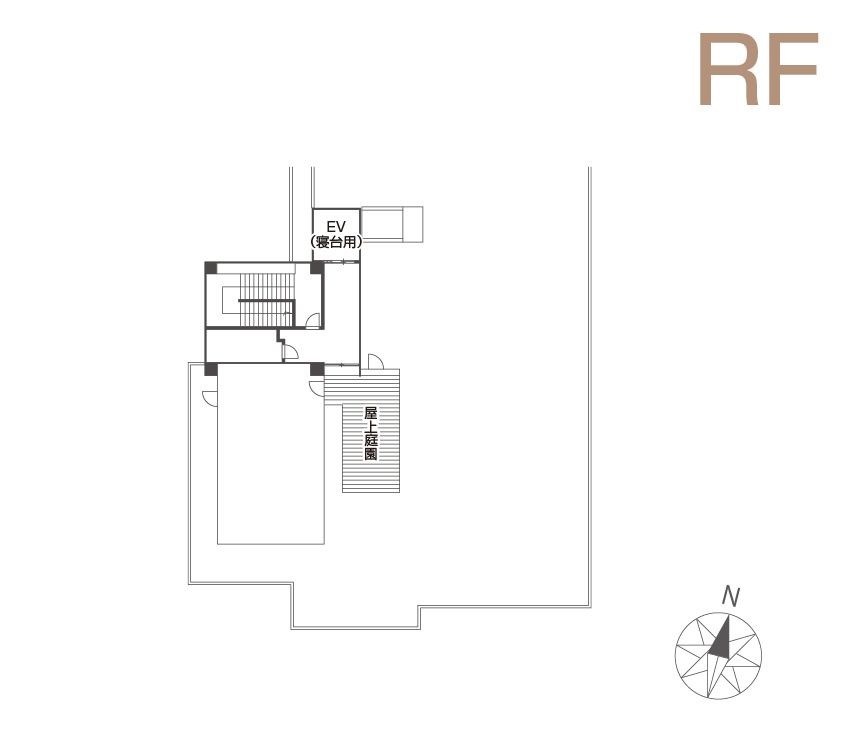 チャームスイート京王聖蹟桜ヶ丘のＲＦのフロアマップ