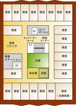 ブリスイン野田新館の2F のフロアマップ