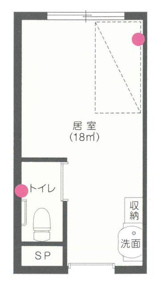 ハーモニーライフ大宮の居室の間取り図