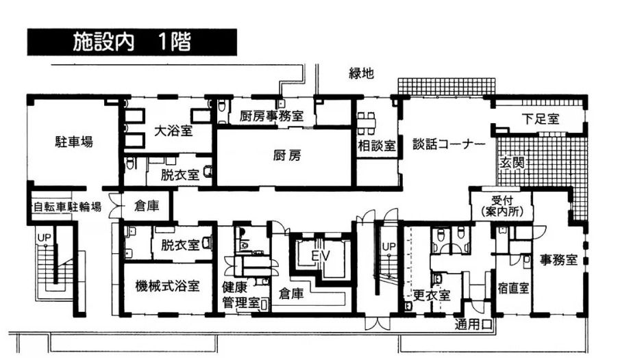 ハーモニーライフ大宮の1階のフロアマップ