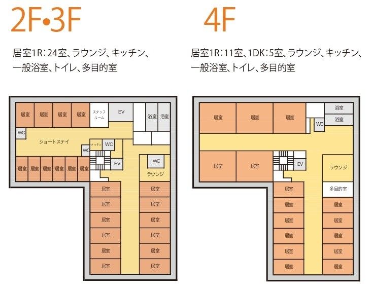 ２・３F、４F