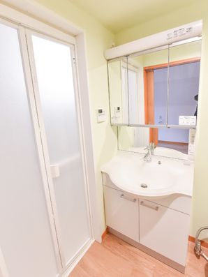 洗面台とお風呂のドア