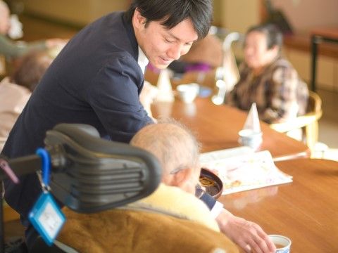 「サポートリビング楽居」のサポート。丁寧な対応を心掛けている。