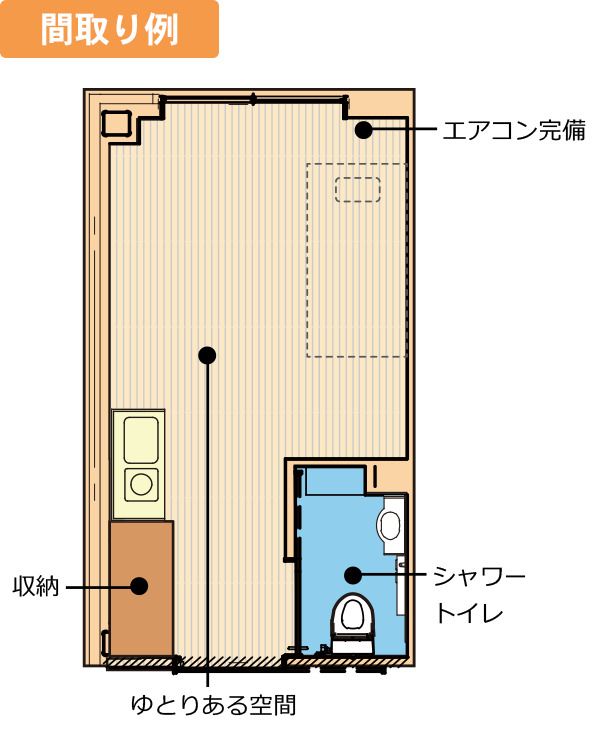 ベストウェル兵庫の居室の間取り図
