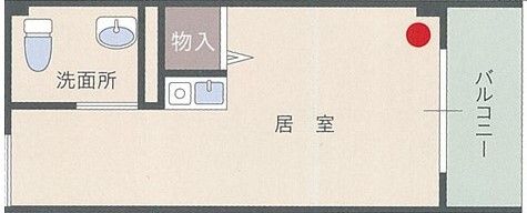 ほのか東住吉の居室の間取り図